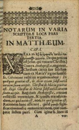 Theodorici Hackspanii, S.S. Theol. Et Linguae Hebraeae Prof. Publ. Notarum Philologico-Theologicarum In Varia Et Difficilia Scripturae Loca Pars ..., 3