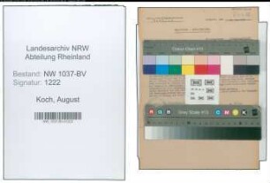 Entnazifizierung August Koch , geb. 23.08.1872 (Buchbinder)
