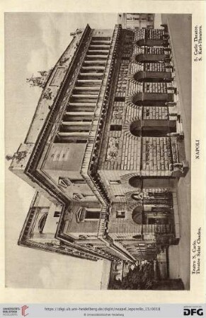 Napoli – Teatro S. Carlo. – Theatre Saint Charles. – S. Carlo Theatre. – S. Karl-Theaters.