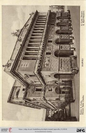 Napoli – Teatro S. Carlo. – Theatre Saint Charles. – S. Carlo Theatre. – S. Karl-Theaters.