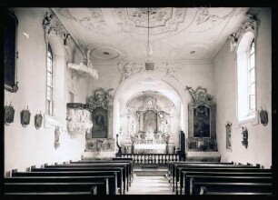 Katholische Pfarrkirche innen von Osten