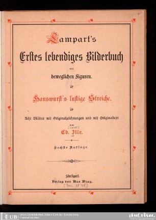 1: Hanswurst's lustige Streiche