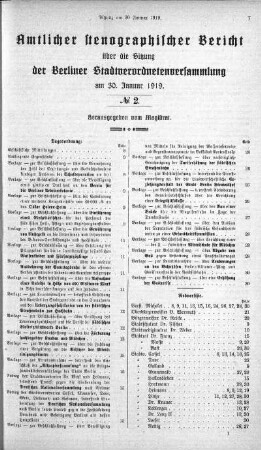 No 2, 30. Januar 1919