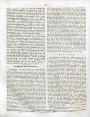 584 Kirchliche Mittheilungen
