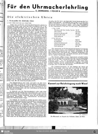 Die elektrischen Uhren (5.)