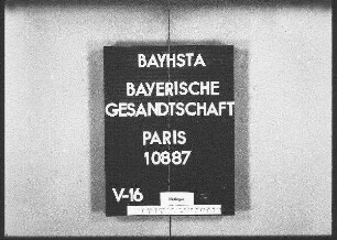 Mayer, Alfons, Studienlehrer in Landshut, Entleihung von altfranzösischen Handschriften aus Bibliotheken in Paris und Brüssel