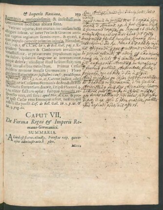 Caput VII. De Forma Regni & Imperii Romano-Germanici.