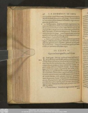 In Caput II. Quo tractatur quaestio, an sit locus.