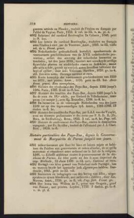 318-406, Histore particulière des Pays-Bas ... - Extraites Historiques