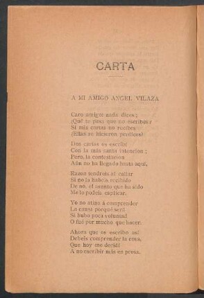 Carta a mi amigo Ángel Vilaza