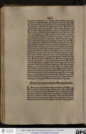 Sanctorum Innocentum, sermo sextus.