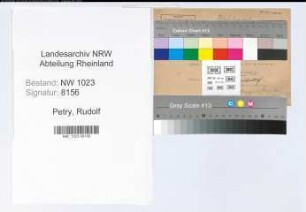 Entnazifizierung Rudolf Petry , geb. ()