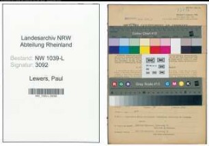 Entnazifizierung Paul Lewers , geb. 31.08.1902 (Fuhrmann)
