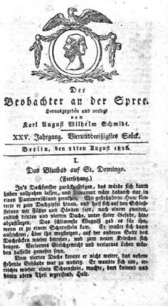 34. Stueck, 21. August 1826