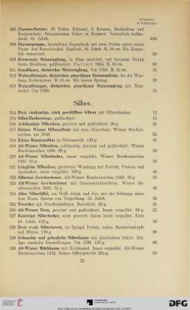 Silber (Nr. 314-340)