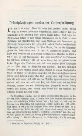 519-536 Prinzipienfragen moderner Lutherforschung