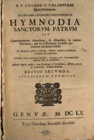 Hymnodia Sanctorum Patrum