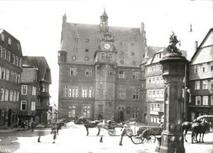 Marburg, Rathaus : Marburg. Rathaus (1512-1524; Meister Jost, Meister Hans). Marktseite