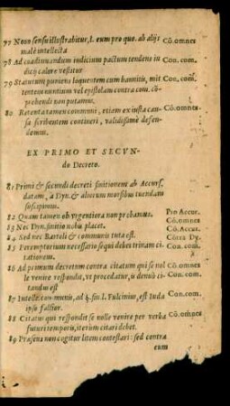 Ex Primo Et Secundo Decreto.