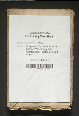 Das Smed-Dirks-Kolonat zu Lehe, Kirchspiels Ibbenbüren