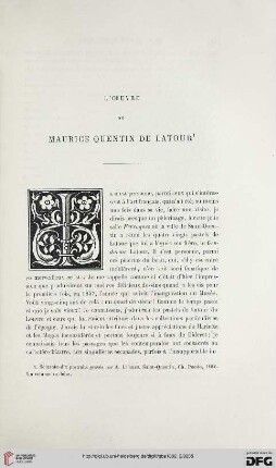 2. Pér. 26.1882: L' œuvre de Maurice Quentin de Latour