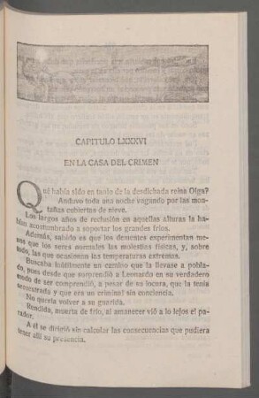 Capítulo LXXXVI - En la casa del crimen