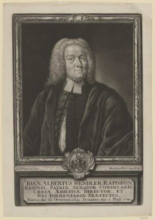 Bildnis des Ioan. Albertus Wendler