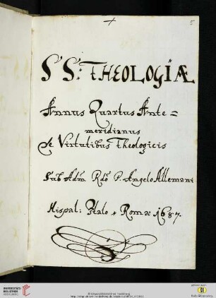 Angelus Alemannus, De virtutibus theologicis