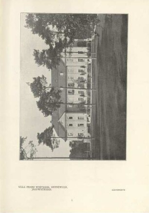 Villa Franz Wertheim, Grunewald, Jagowstrasse. Gartenseite