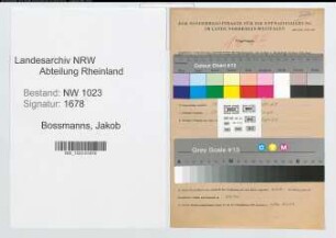 Entnazifizierung Jakob Bossmanns , geb. 08.12.1896 (Lehrer)