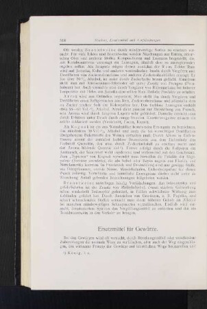 Ersatzmittel für Gewürze.