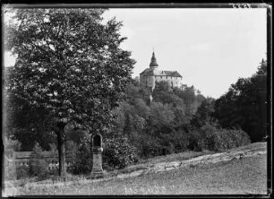 Friedland in Böhmen (Frýdlant v Cechách/Tschechische Republik). Blick zum Schloss