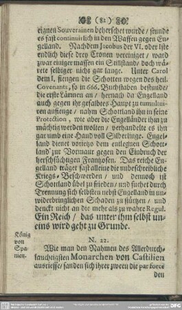 No. 22. König von Spanien