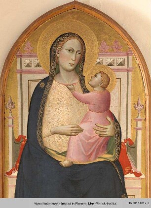 Thronende Madonna mit Kind