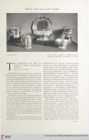 31.1907 = Nr. 121: The exhibition of the Society of Arts and Crafts, Boston