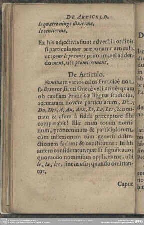 De Articulo