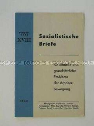 Gesellschaftspolitische Monatsschrift der DDR-Regierung mit einem Aufsatz von Walter Ulbricht