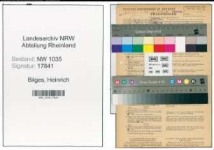 Entnazifizierung Heinrich Bilges , geb. 05.03.1893 (Kaufmann)