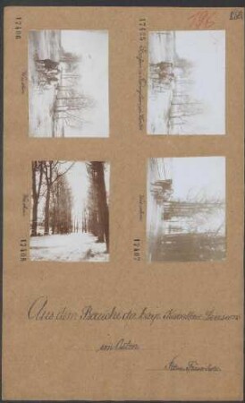 Straßen in Samogitien im Winter