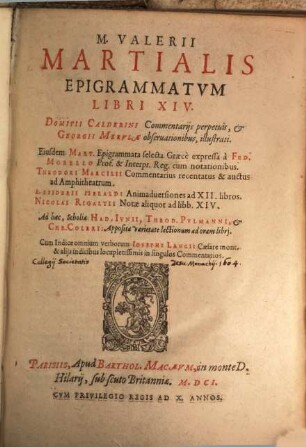 Epigrammatum libri 14