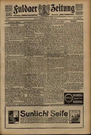 Zweite Ausgabe vom Dienstag, den 16. März 1909.