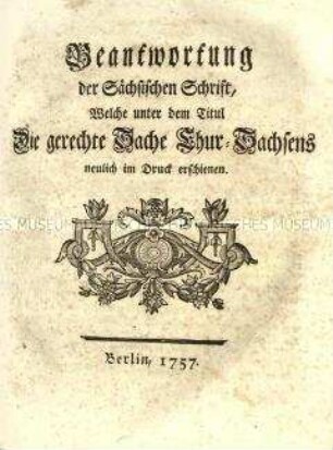 Sammelband zur Reichspolitik 1757