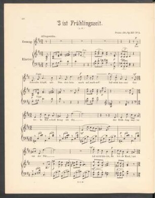 'S ist Frühlingszeit