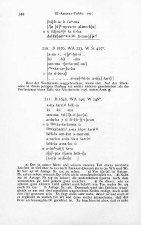 210. Zišami[mi] an Amenophis IV? (B 1876, WA 223, W S. 415)