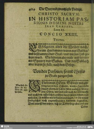 Concio XXIII.