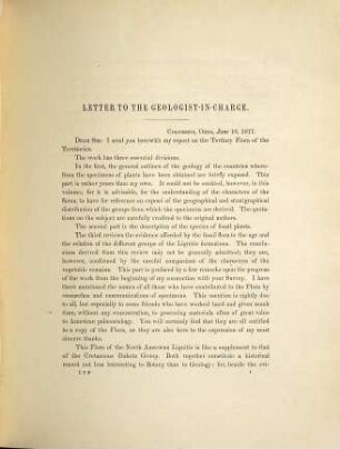 Contributions to the fossil flora of the Western territories, 2. The tertiary flora