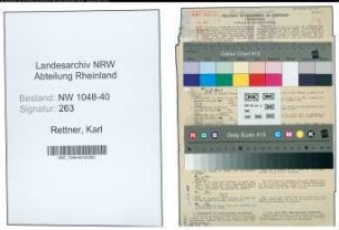 Entnazifizierung Karl Rettner , geb. 15.04.1899 (Richter)