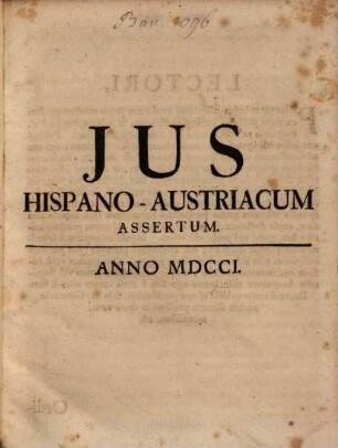 Jus Hispano-Austriacum Assertum