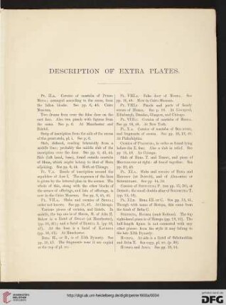 Description of Extra Plates