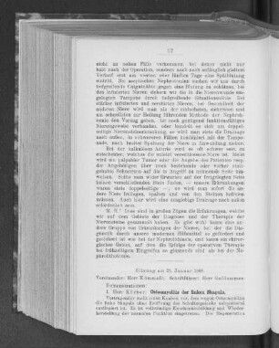 Sitzung am 21. Januar 1908.